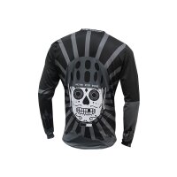 Freiburg skull long sleeve bike shirt black/grey