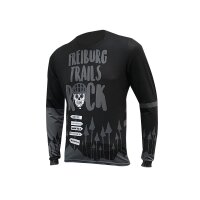 Freiburg Totenkopf Langarm Bike Shirt black/grey