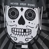 Freiburg skull long sleeve bike shirt black/grey