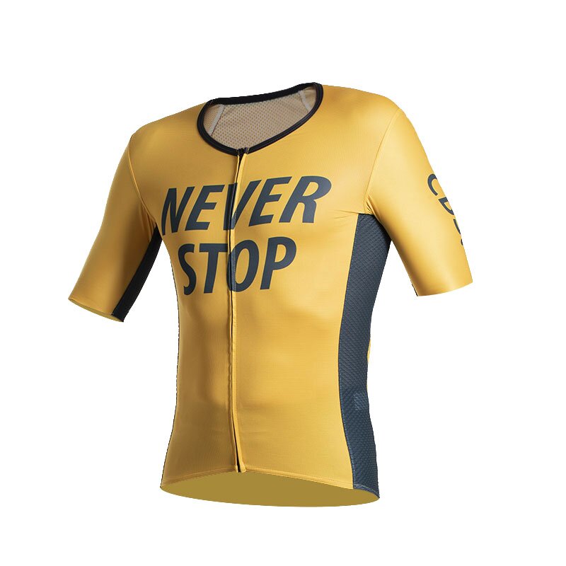 Never Stop short sleeve jersey lemon chrome/ atlantic