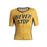 Never Stop short sleeve jersey yellow/ grey yellow/ grey S
