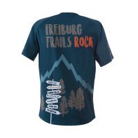Freiburg Trails Rock Kurzarm Bike Shirt blau/ braun/ orange 3XL