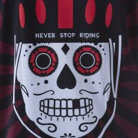 Freiburg Skull Shortsleeve Bike Shirt red/ black