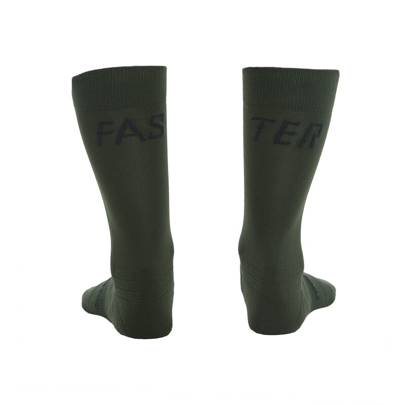 Race sock FASTER, green, long XS/S (38-41)