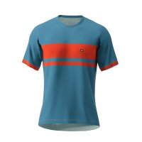 Dos Caballos Areion Men long sleeve bike shirt blue red orange grey green. top design