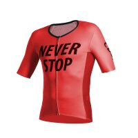 Never Stop short sleeve jersey red lava