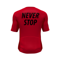 Never Stop short sleeve jersey red lava fiery red/ lava 3XL