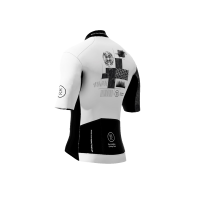 DCCC Cycling Club Kurzarm Radtrikot Damen white/ black