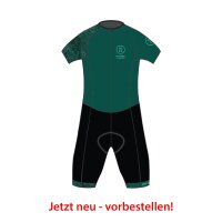 DCCC Cycling Club Short Sleeve Racesuit dark green