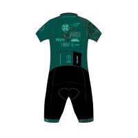 DCCC Cycling Club Kurzarm Racesuit black/ dark green